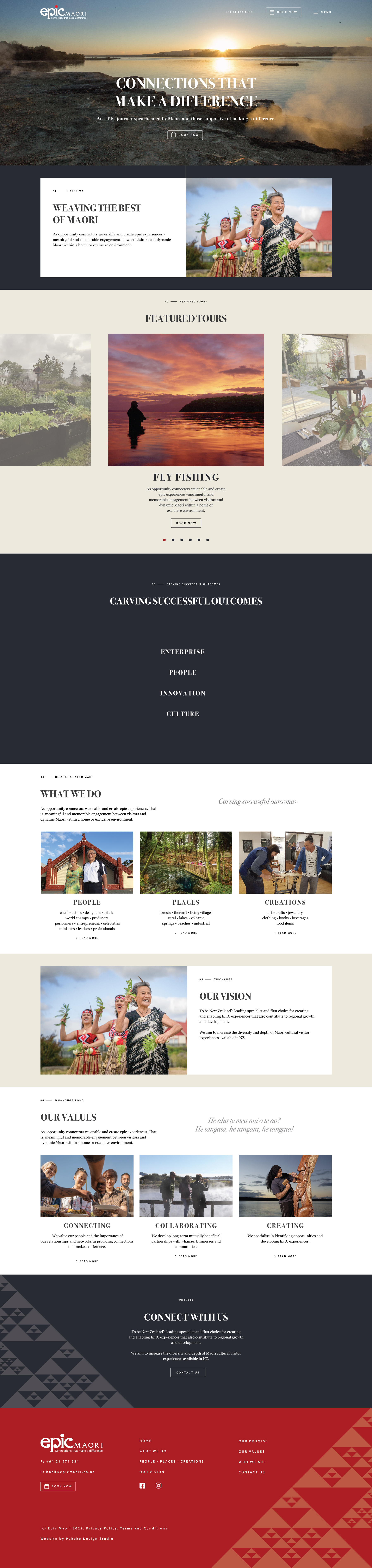 Epic Māori Tours Concept Design