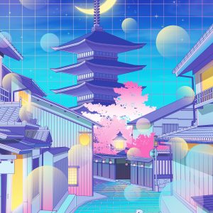 Vaporwave Gion
