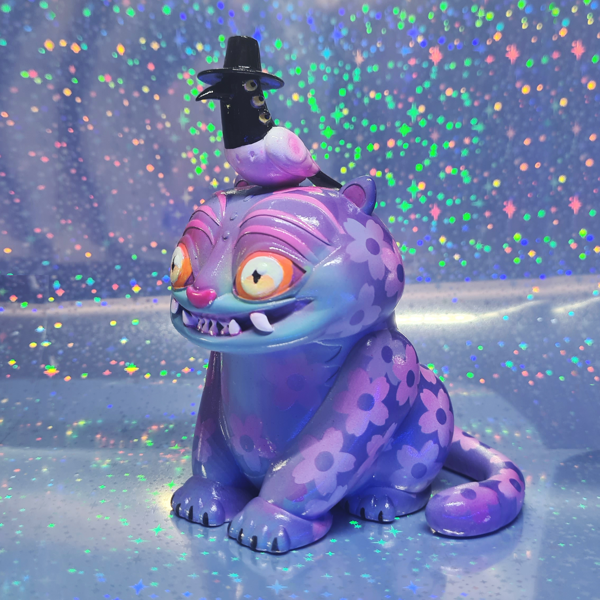 Derpy Tiger Figurine (Flowers) - Image 2