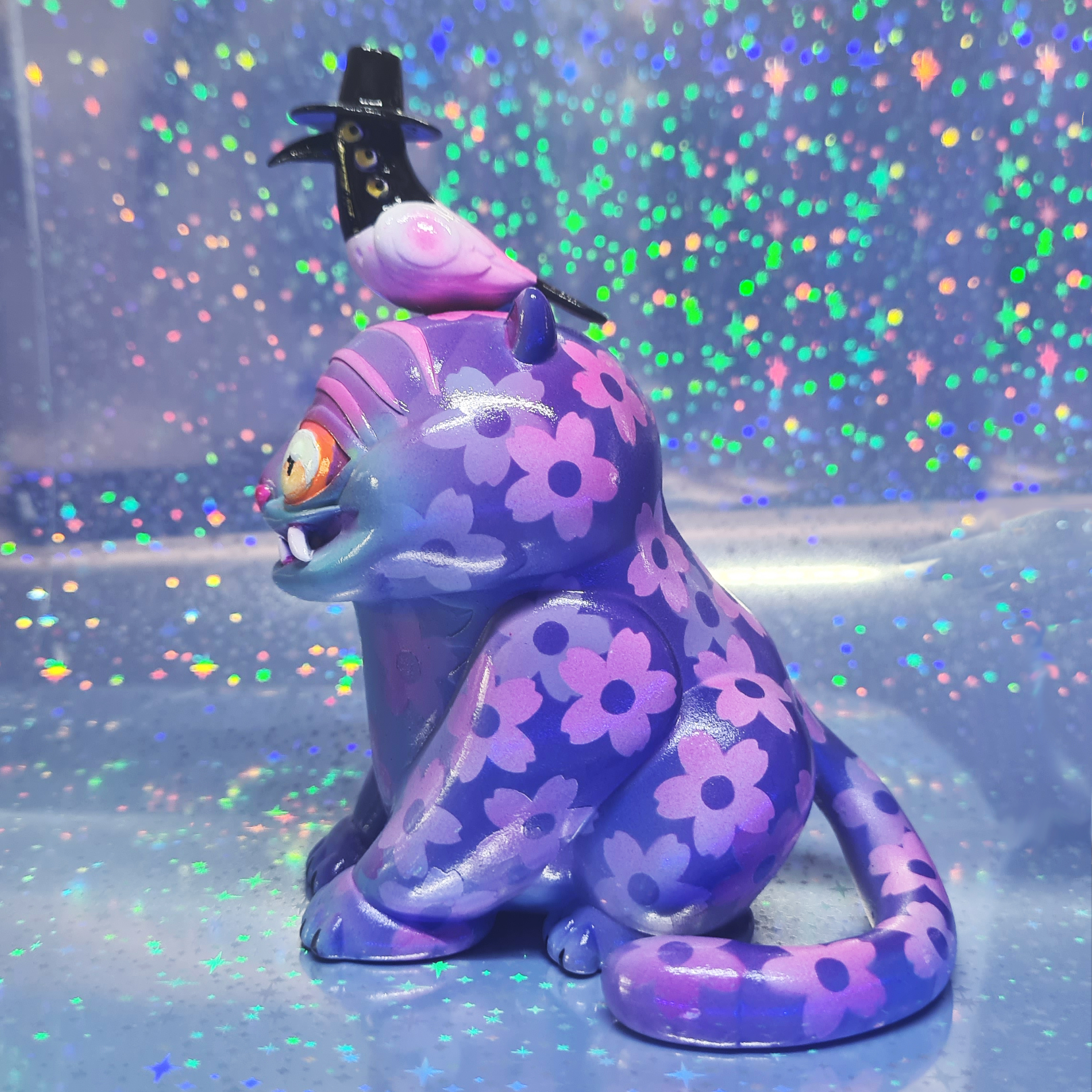 Derpy Tiger Figurine (Flowers) - Image 5