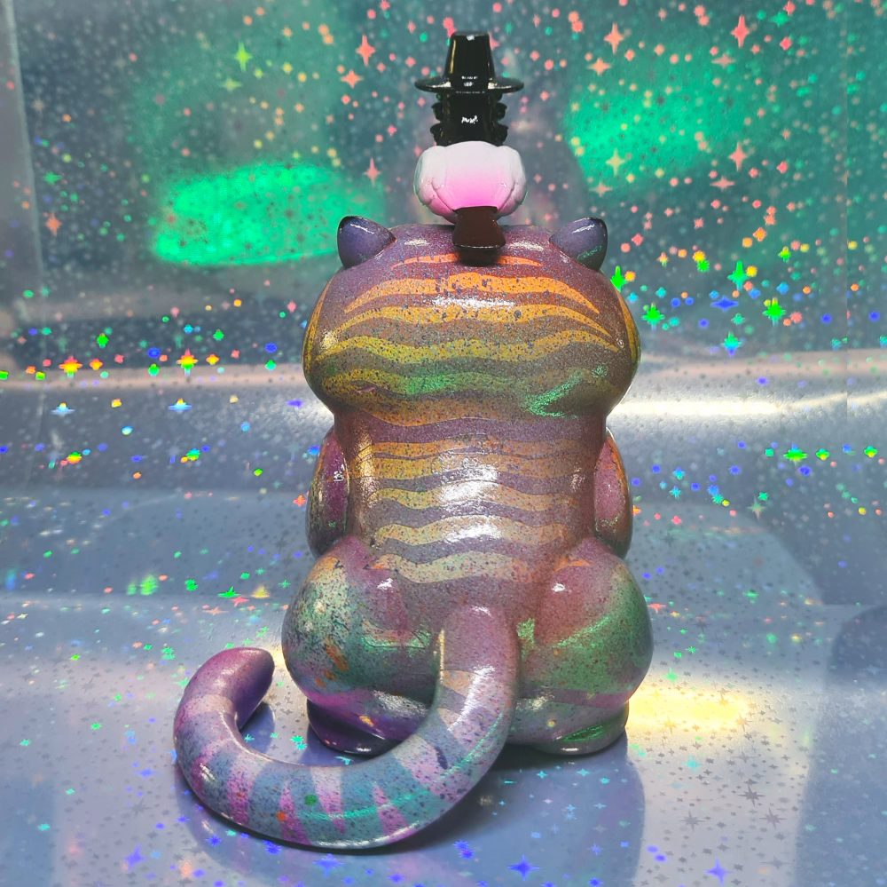 Derpy Tiger Figurine (Rainbow) - Image 4